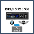 ISTA/P 3.72.0.300 Bildschirm mit BMW und MINI Logos und Download-Option